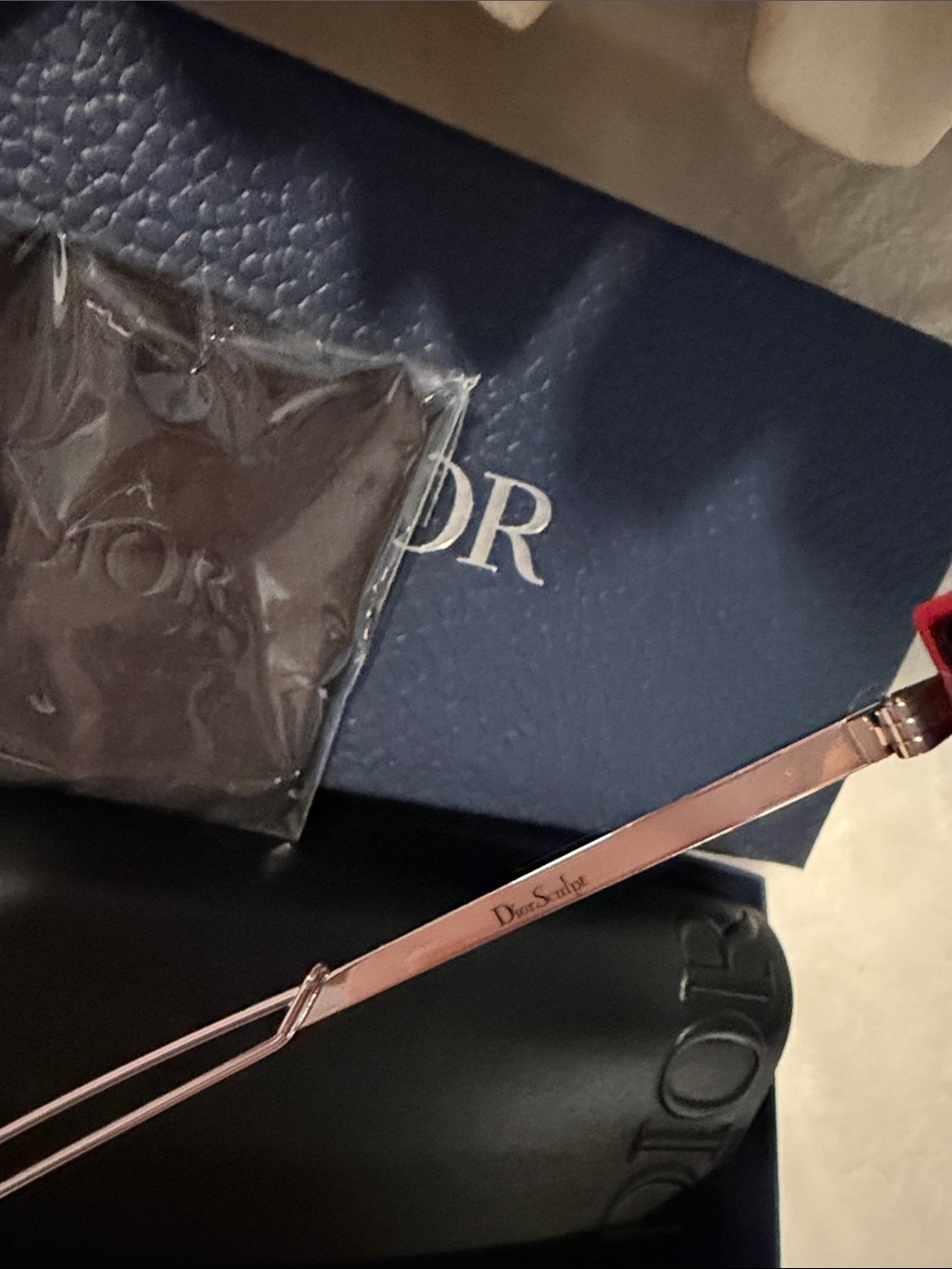 Christian Dior Sculpt Pink Cat Eye Sunglasses w/ Box, Case & Cloth - Picture 7 of 10